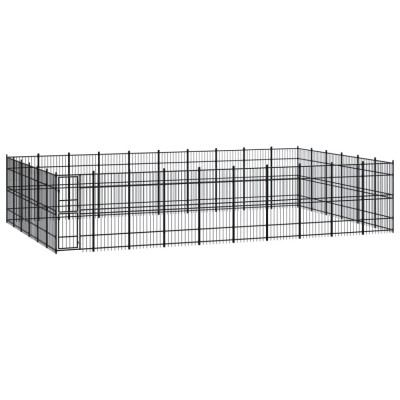 Padoc pentru c&amp;acirc;ini de exterior, 55,3 m&amp;sup2;, oțel foto