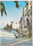 Bnk cp Poiana Brasov - Statia teleferic-sosire - circulata - marca fixa, Printata