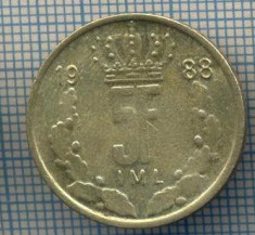 AX 867 MONEDA- LUXEMBURG - 5 FRANCS -ANUL 1988 -STAREA CARE SE VEDE foto