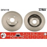 Set discuri frana Mazda 323 F 6 (Bj), 323 S 6 (Bj), 1.6 (BJ10M), 1.9 16V (BJ14), 2.0 (BJFW), 2.0 D, 2.0 TD, 1.8 Protege (BJ10M), 1.9 16V (BJ10M), 2.0, Trw