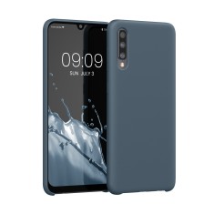 Husa Kwmobile pentru Samsung Galaxy A50, Silicon, Albastru, 48715.202 foto