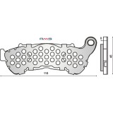 Placute frana Honda CB Hornet 600 &#039;07, Suzuki Burgman 125-200 &#039;07 Cod Produs: MX_NEW 225102550RM