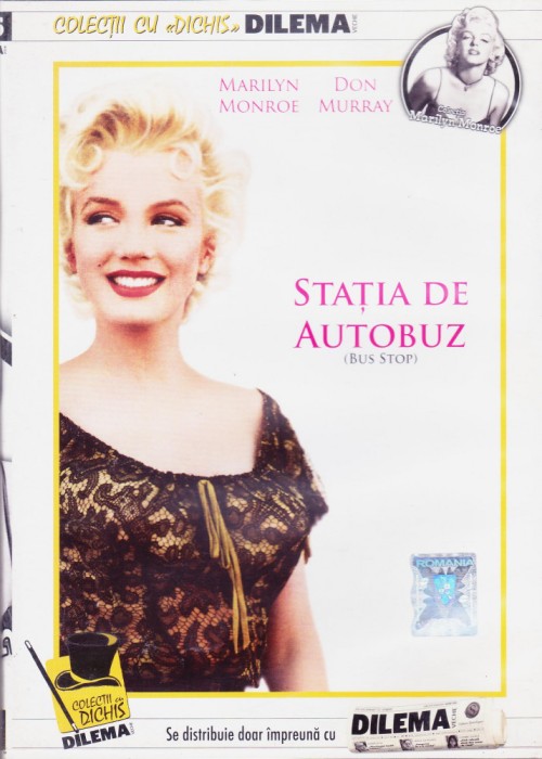 DVD Film: Statia de autobuz ( cu Marilyn Monroe; original; subtitrare romana )