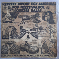 (53) DISC VINIL - KEPZELT RIPORT EGY AMERIKAI POP FESZTIVALROL OSSZES DALAI