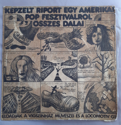 (53) DISC VINIL - KEPZELT RIPORT EGY AMERIKAI POP FESZTIVALROL OSSZES DALAI foto