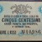 BANCNOTA ISTORICA 5 CENTESIMI - AUSTRO-UNGARIA (ITALIA), anul 1918 * cod 548 A