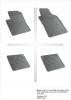 Covorase Cauciuc Premium Fiat 500C Frogum, Interior, Dedicate, Margine Inaltata, Antialunecare, Miros Neutru, Set 4 Bucati