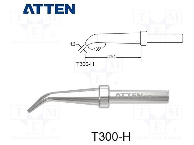 V&acirc;rf plat &icirc;ndoit 1,2mm pentru ciocan de lipit ATTEN