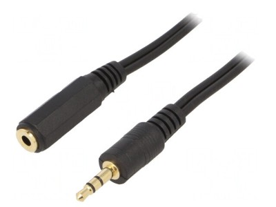 Cablu Audio Jack 3.5mm 5m Negru foto