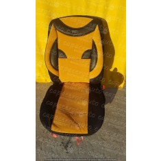 Huse scaune auto din material galben