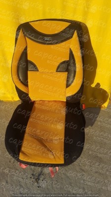 Huse scaune auto din material galben foto