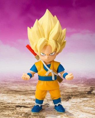 Dragon Ball S.H.Figuarts Action Figure Super Saiyan Son Goku (mini) Daima 8 cm foto