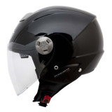 Casca open face pentru scuter - motocicleta MT City Eleven SV negru lucios (ochelari soare integrati) S (55/56cm)