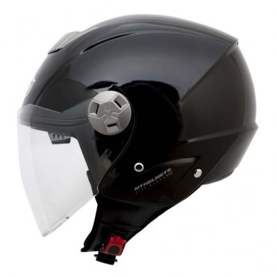 Casca open face pentru scuter - motocicleta MT City Eleven SV negru lucios (ochelari soare integrati) S (55/56cm) foto