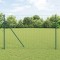 vidaXL &Icirc;ngrădire cu st&acirc;lpi Verde 1.6 x 10 m Oțel