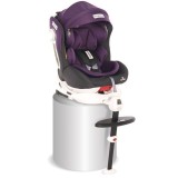 Cumpara ieftin Scaun auto Lorelli Pegasus, baza Isofix si picior de fixare, 0-36 kg, rotativ 360 grade, Grey &amp; Violet