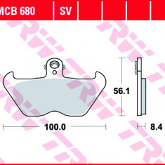 Set placute frana fata TRW MCB680 - BMW R 850 (97-01) - K1 1000 - K100 R (89-92) - R 1100 (93-01) - R 1150 (99-01) - R 1200 (98-02)