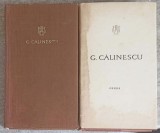 George Calinescu - Opere Vol. 1-2: Cartea Nuntii, Poezii (1965, Editura Pentru Literatura, Coperta Cartonata)