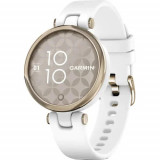 Ceas smartwatch Garmin LILY, Cream Gold/White, curea silicon