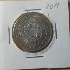 M3 C50 - Moneda foarte veche - Anglia - 2 lire sterline - 2011