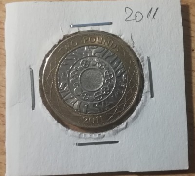 C50 - Moneda foarte veche - Anglia - 2 lire sterline - 2011 foto