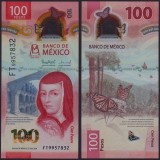 MEXIC █ bancnota █ 100 Pesos █ 2024 █ P-W139 (1) █ COMEMORATIV █ POLYMER █ UNC