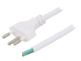 Cablu Electric 3x1mm2 Alb 3m 10A 250V