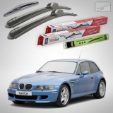 Cumpara ieftin Ștergătoare BMW Z3 Coup&eacute; (E36/8) 1997-2003 | Set Față și Spate Flat &ndash; TeamCar&reg;