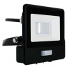REFLECTOR LED SMD 10W 6400K IP65 CU SENZOR MISCARE - NEGRU, V-TAC