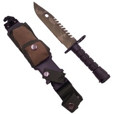 Cutit de vanatoare DEPOX&reg;, Jungle Blade, 32.5 cm, camuflaj, teaca inclusa