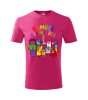 Tricou Personalizat Roz Number blocks pentru Copii 4
