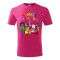 Tricou Personalizat Roz Number blocks pentru Copii 4