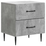 vidaXL Dulap de noapte Gri Beton 43 x 34,5 x 47,5 cm Lemn prelucrat 894761