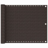 Cumpara ieftin Paravan de balcon, maro, 75x300 cm, HDPE