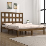 Cumpara ieftin Cadru de pat, maro miere, 200x200 cm, lemn masiv de pin
