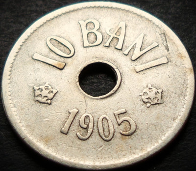 Moneda istorica 10 BANI - ROMANIA, anul 1905 * cod 5419 foto