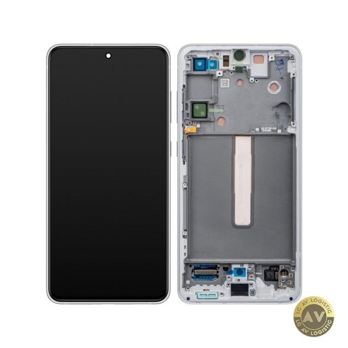 Display cu Touchscreen Samsung Galaxy S21 FE 5G G990 cu Rama Alb Service Pack GH82-26414B