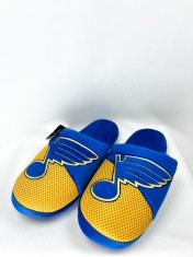 St. Louis Blues papuci de bărbați Team Logo Fleece Slipper - XL = 46-48 EU
