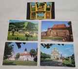 Biserica - Manastire Lot x 5 bucati Carte Postala, Putna, Curtea de Arges,