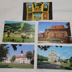 Biserica - Manastire Lot x 5 bucati Carte Postala, Putna, Curtea de Arges,