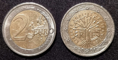 2 euro Franta - 2001 foto