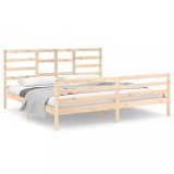 Cumpara ieftin Cadru de pat fara saltea, 200x200 cm, lemn masiv
