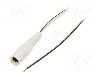 Cablu alimentare DC, cabluri, DC 5,5/2,1 soclu, alb, 0,5m, WEST POL - S21-TT-T035-050WH
