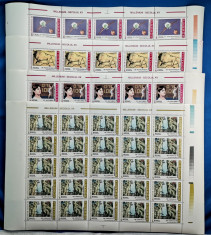 ROMANIA 2001 Milenium Secolul XX (I) Set complet 4 Coli x25 timbre MNH** LP 1553 foto