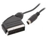 Cablu DIN mini 4pin la SCART 1,8m negru, Gembird