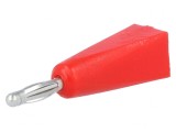 Conector Banană 2mm 5A Roșu pentru Cablu
