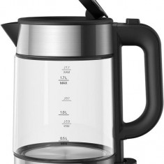 Fierbator de apa Xiaomi Electric Glass Kettle BHR7423EU, sticla borosilicata, Display LED, 1.7 L, 2200 W (Negru)