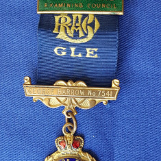 Medalie masonica veche- L.S.E. Council G.L.E. no 7541 Province Examining -1942