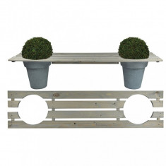 421292 Esschert Design Planter Bench 180 cm NG71 foto