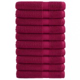 Cumpara ieftin Prosoape premium SOLUND 10buc roșu bordo 100x200cm 600gsm
